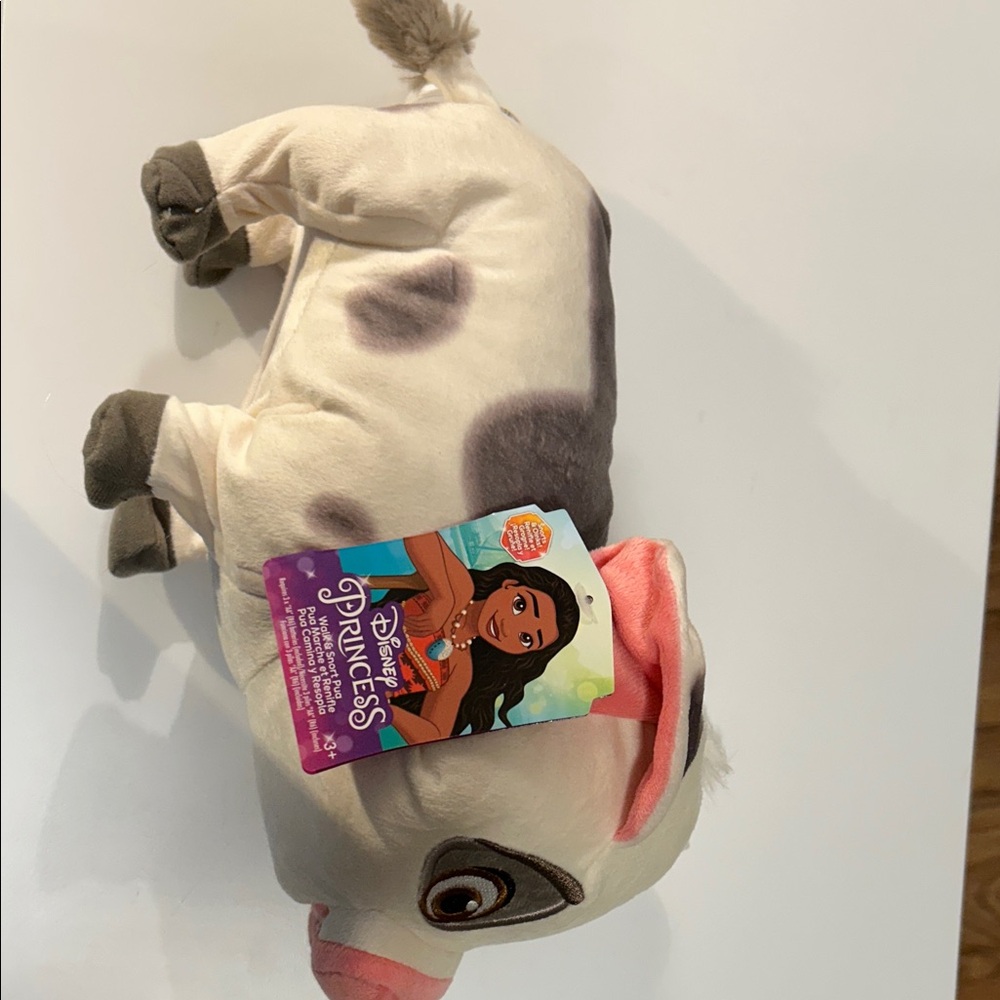 Disney stuffed pig, squeals, walks, wags tail when you squeeze its ear! New